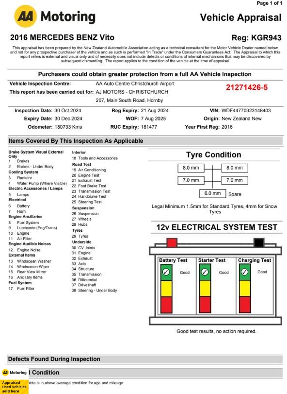 2016 Mercedes-Benz Vito